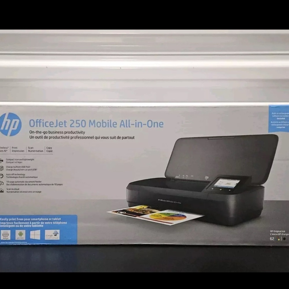 Brand new HP OfficeJet 250 Mobile Printer - Black